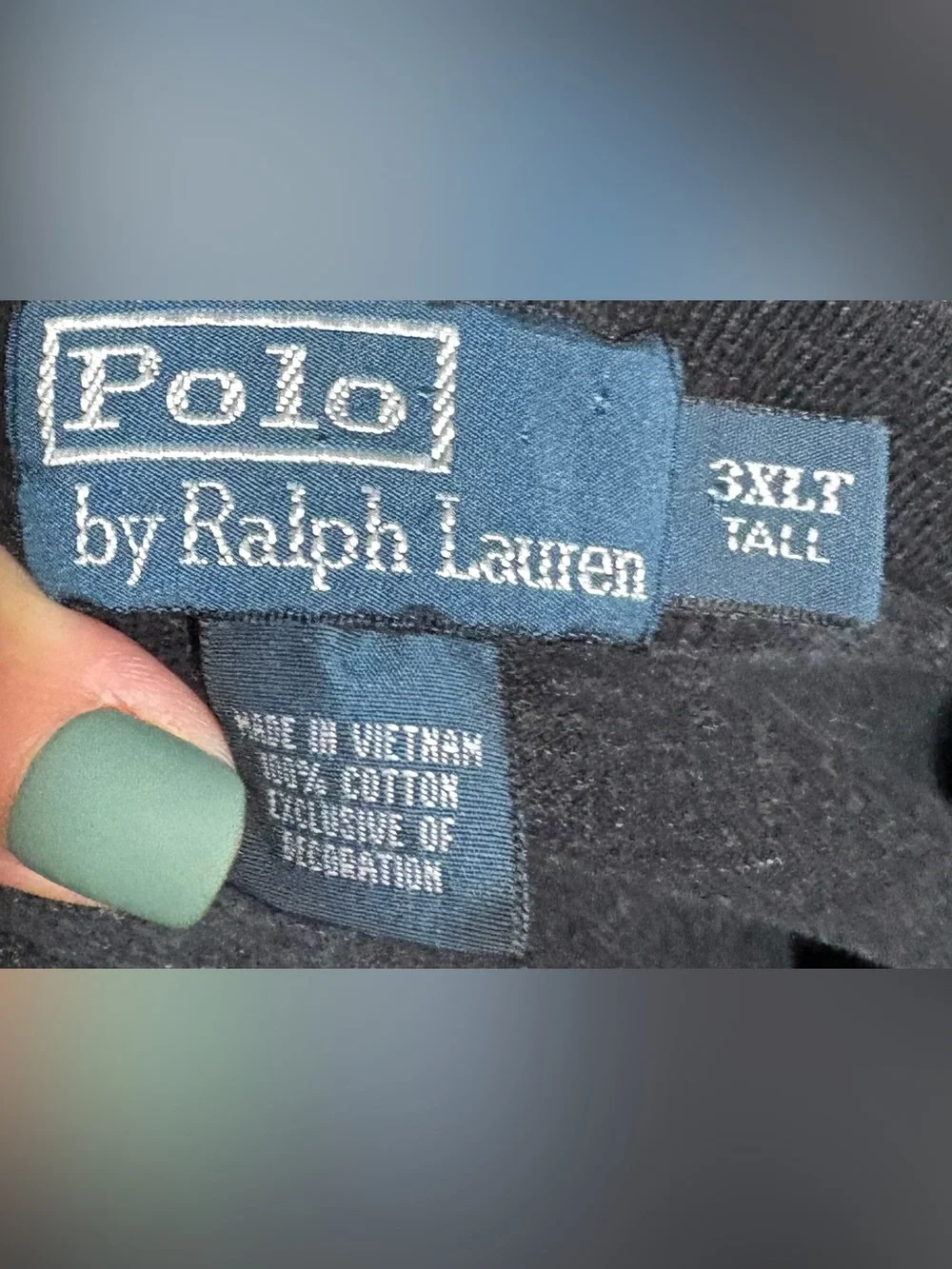 Ralph Lauren Charcole Long Sleeve Polo with Red Pony